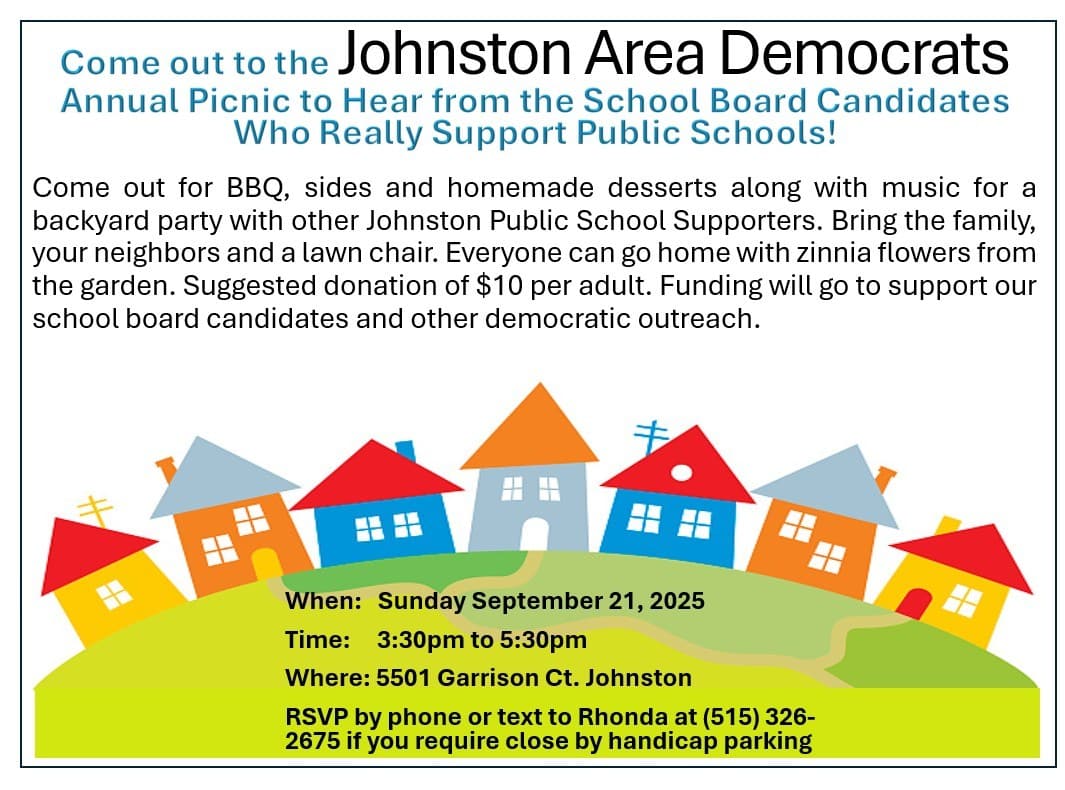 Johnston Area Democrats Annual Picnic 2025