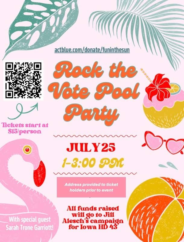 Rock The Vote Pool Party For Jill Alesch